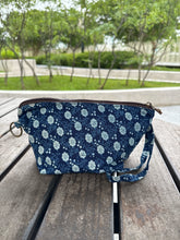Load image into Gallery viewer, G023H-Indigo Makeup Zip Pouch
