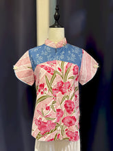Load image into Gallery viewer, RB231E-Denim Batik Short Sleeve Top
