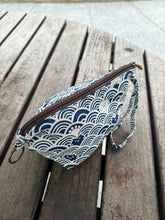 Load image into Gallery viewer, G023E-Indigo Makeup Zip Pouch
