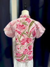 Load image into Gallery viewer, RB231E-Denim Batik Short Sleeve Top
