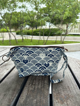 Load image into Gallery viewer, G023E-Indigo Makeup Zip Pouch
