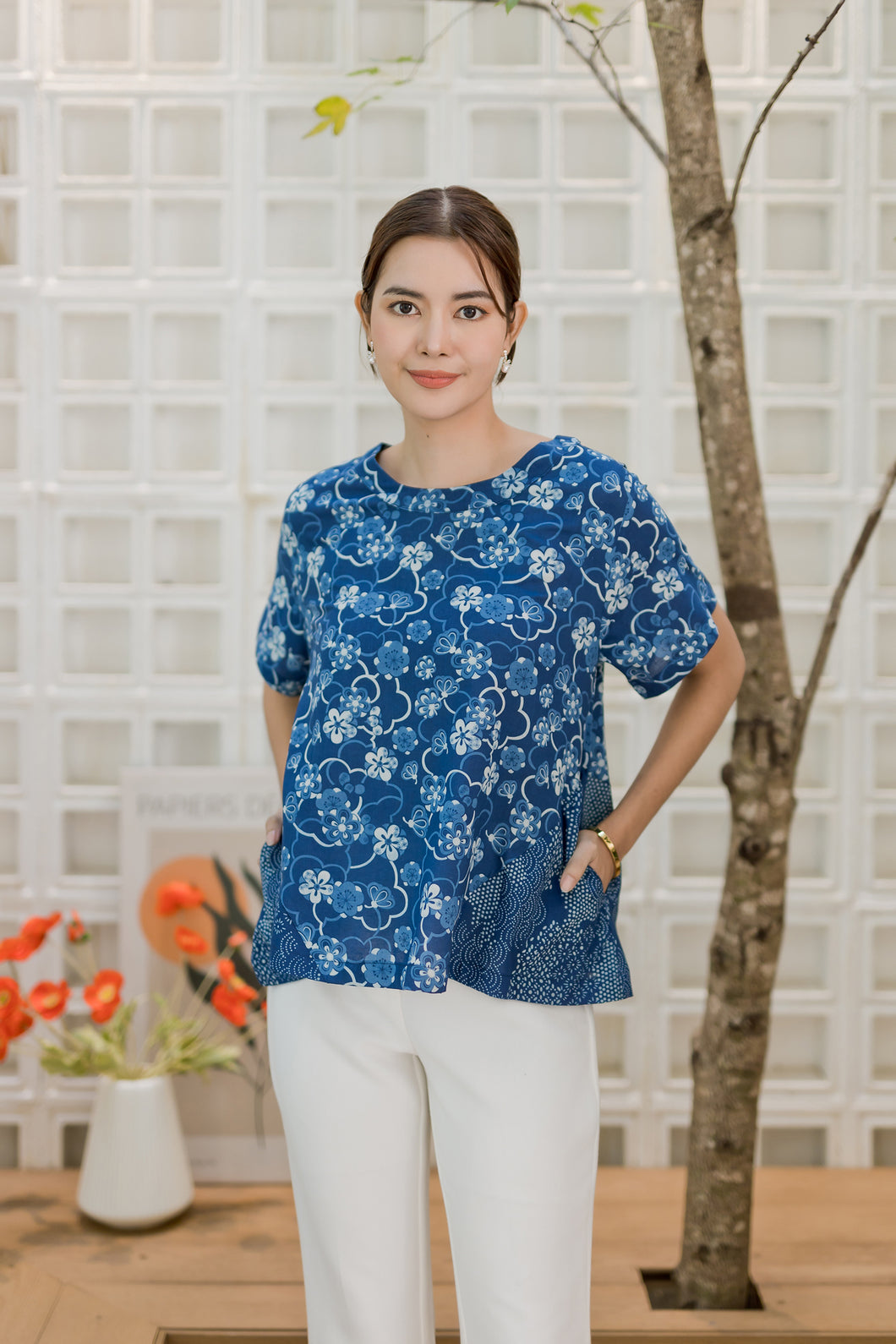 T103921-Short Sleeve Blouse