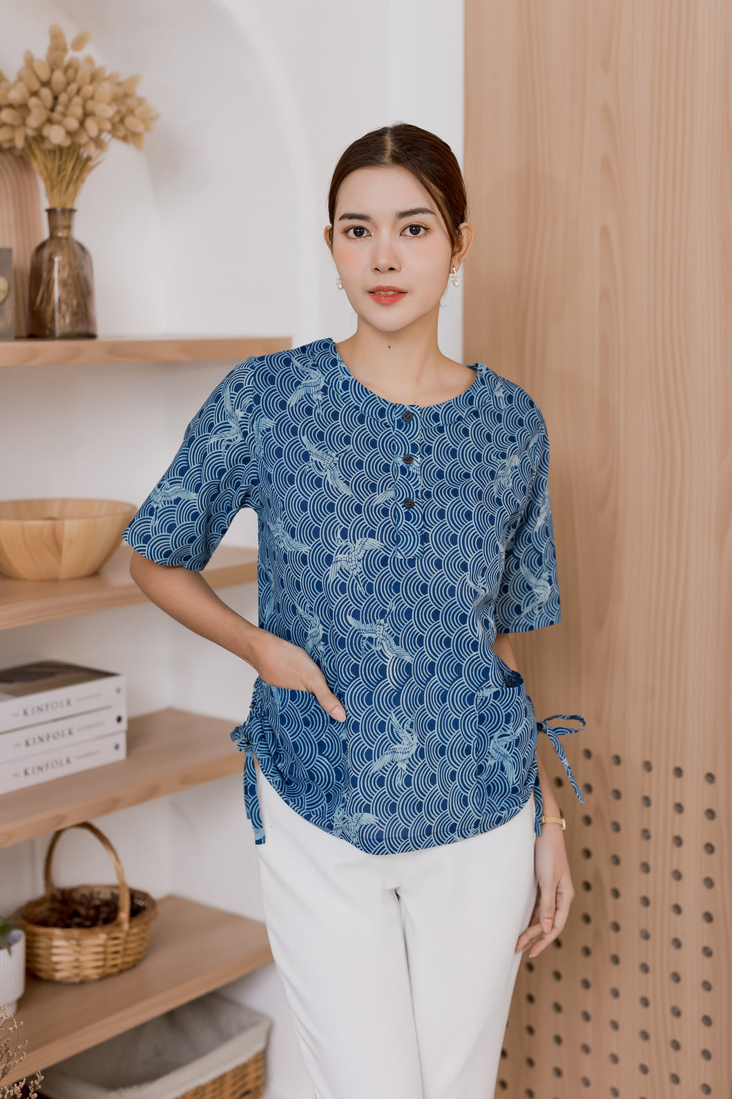 T103925-Short Sleeve Blouse