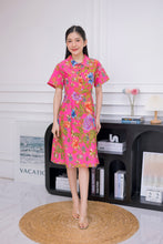 Load image into Gallery viewer, RB096-Batik Polo Sleeve Dress
