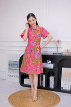 Load image into Gallery viewer, RB096-Batik Polo Sleeve Dress
