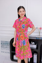 Load image into Gallery viewer, RB096-Batik Polo Sleeve Dress
