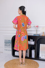 Load image into Gallery viewer, RB096-Batik Polo Sleeve Dress
