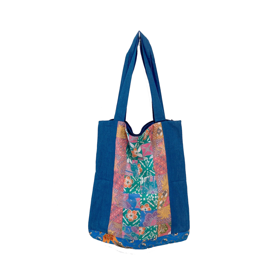 TB008-Batik Patchwork Tote Bag