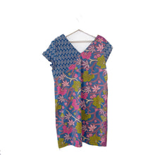 Load image into Gallery viewer, TB017-Batik Patchwork Short Sleeve Dress$119
