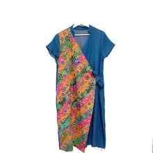 Load image into Gallery viewer, TB015-Batik Patchwork Short Sleeve Dress$119
