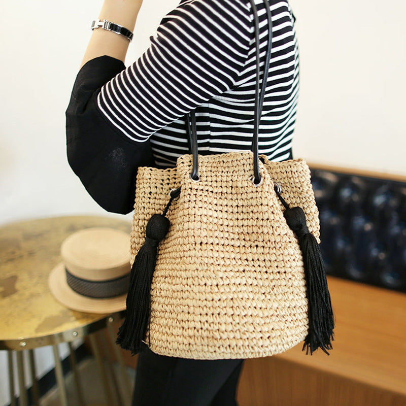 B21038-Straw Bag 草編包