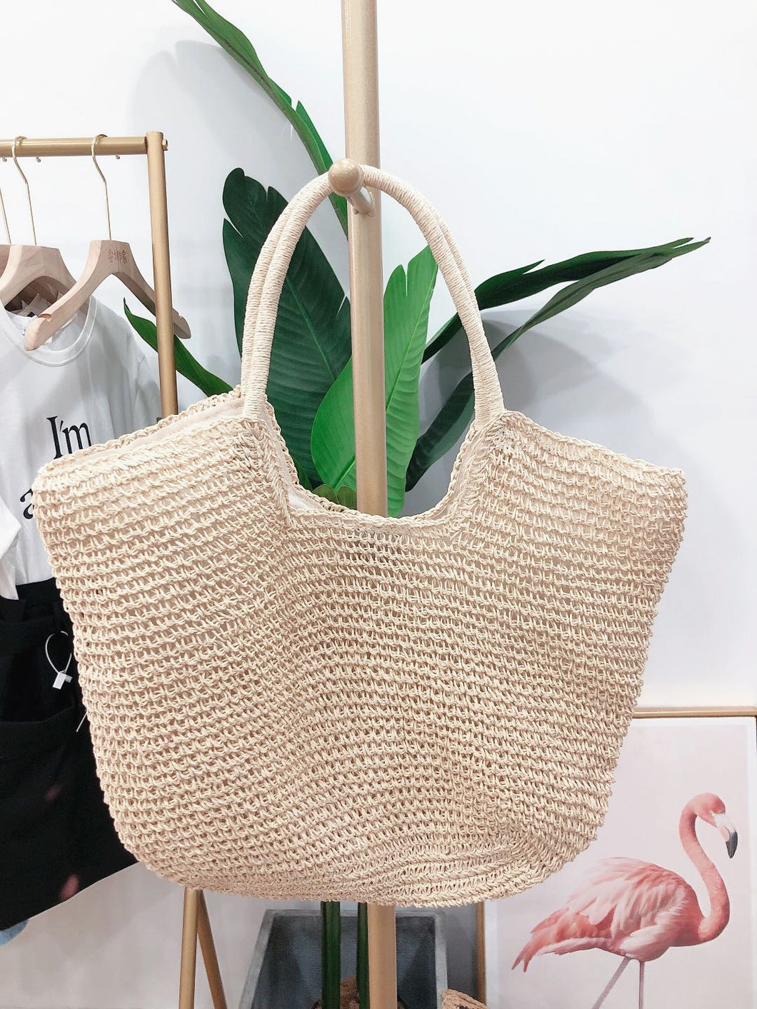 B21024-Straw Bag 草編包