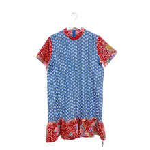 Load image into Gallery viewer, R026-Batik Patchwork Short Dress $129
