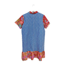 Load image into Gallery viewer, R026-Batik Patchwork Short Dress $129
