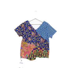 Load image into Gallery viewer, R035-Batik Patchwork Short Sleeve $85
