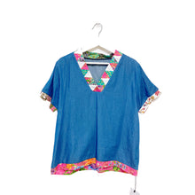 Load image into Gallery viewer, R032-Batik Patchwork Short Sleeve $85
