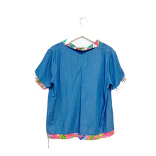 Load image into Gallery viewer, R032-Batik Patchwork Short Sleeve $85
