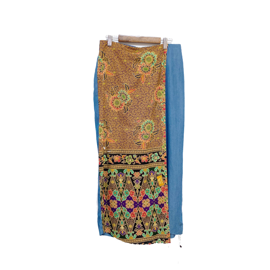 R041-Batik Patchwork Culotte $99