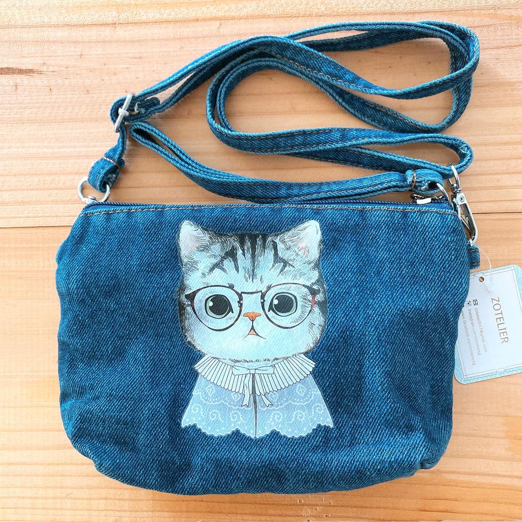 D51020-Denim Sling Bag