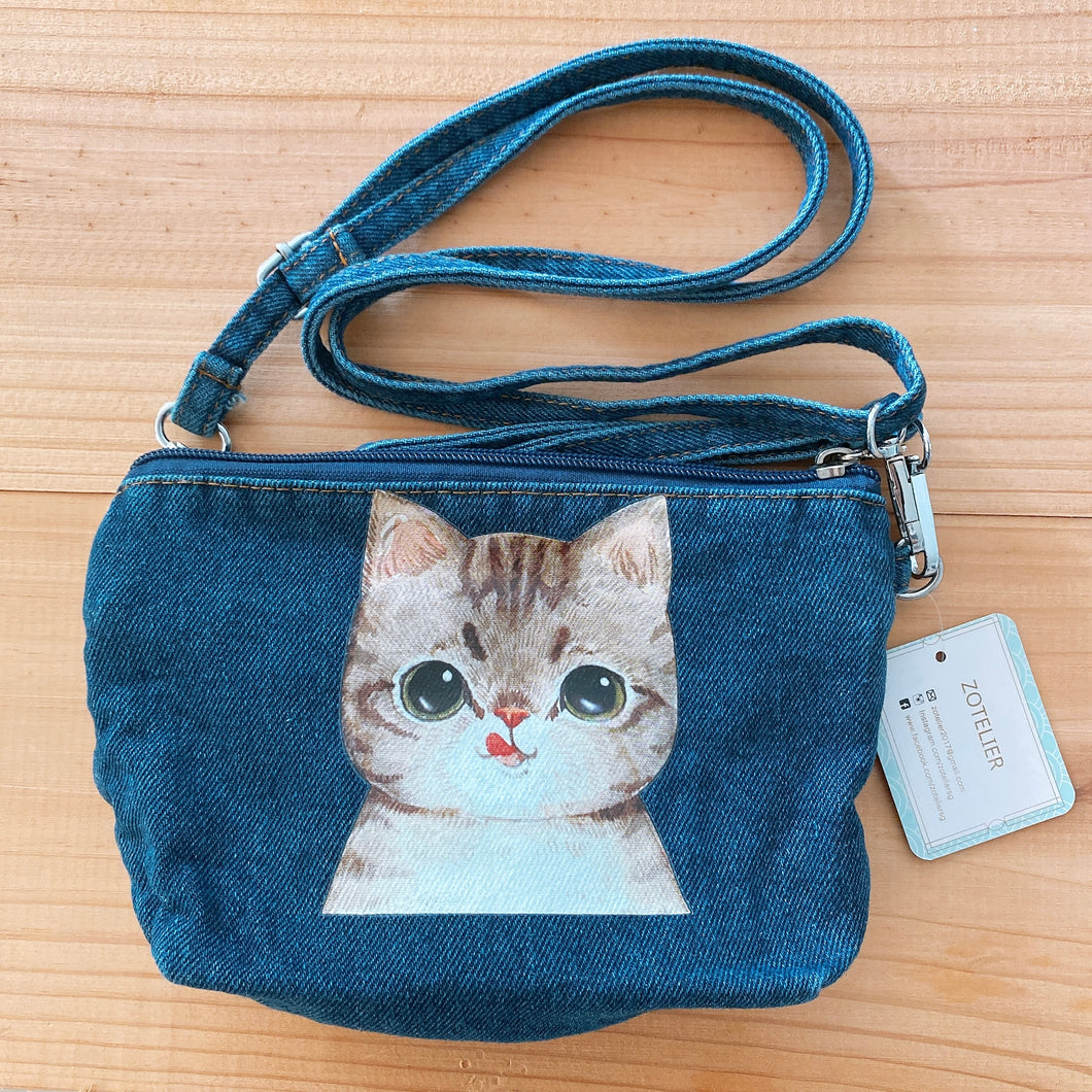 D51030-Denim Sling Bag