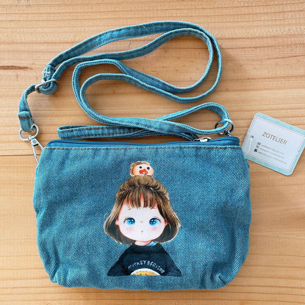 D51026-Denim Sling Bag