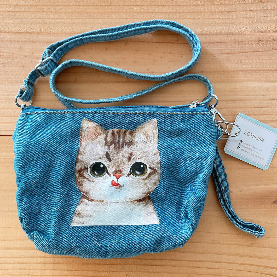 D51029-Denim Sling Bag