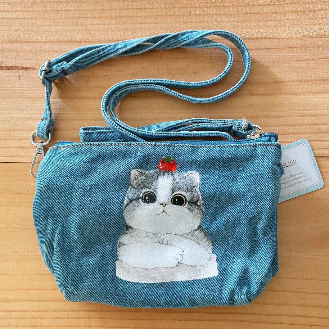 D51021-Denim Sling Bag