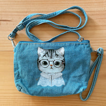 Load image into Gallery viewer, D51023-Denim Sling Bag
