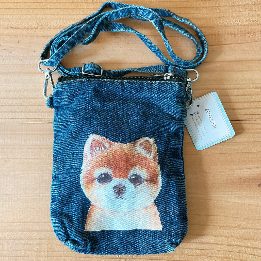 D51005-Denim Sling Bag