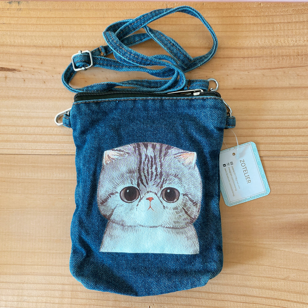 D51013-Denim Sling Bag