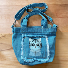 Load image into Gallery viewer, D4023-Denim Lunch Bag with Sling
