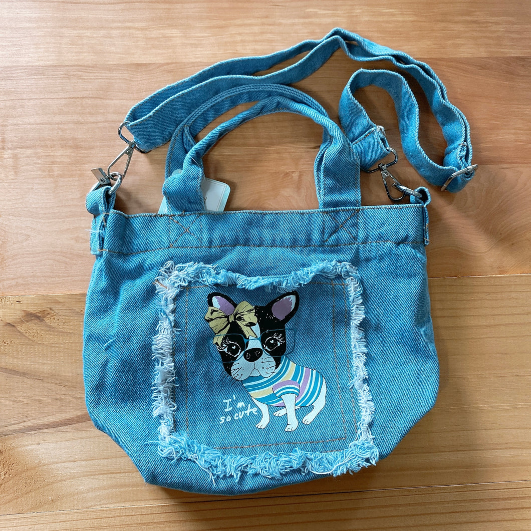 D4020-Denim Lunch Bag with Sling