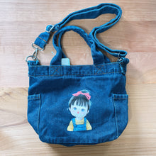 Load image into Gallery viewer, D4019-Denim Lunch Bag with Sling
