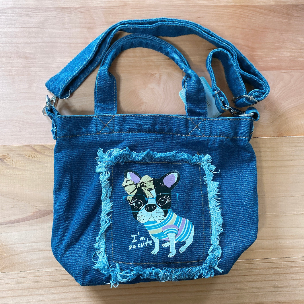 D4010-Denim Lunch Bag with Sling