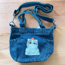 Load image into Gallery viewer, D4008-Denim Lunch Bag with Sling
