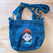 Load image into Gallery viewer, D4012-Denim Lunch Bag with Sling
