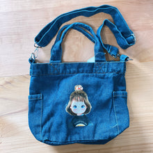 Load image into Gallery viewer, D4006-Denim Lunch Bag with Sling
