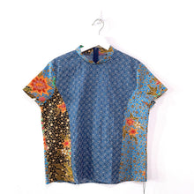 Load image into Gallery viewer, TB207-Batik Patchwork Short Sleeve$85
