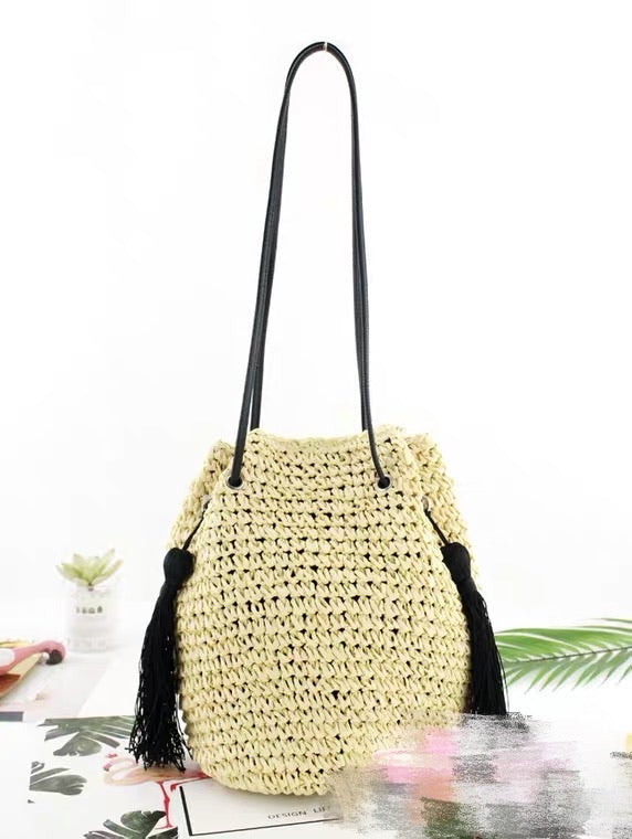 B21039-Straw Bag 草編包