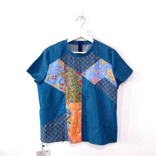 Load image into Gallery viewer, TB208-Batik Patchwork Short Sleeve$85
