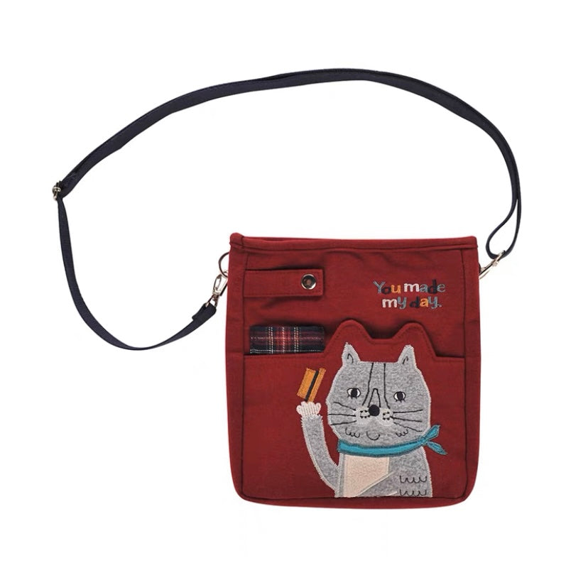 B100580-Cat Sling bag